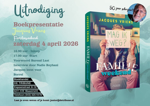 Boekpresentatie Jacques Vriens